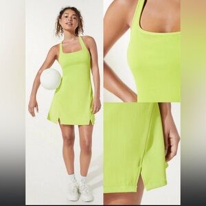 Brand New With Tag! Glowmode Square Neck Active Tennis Dress with Shorts
